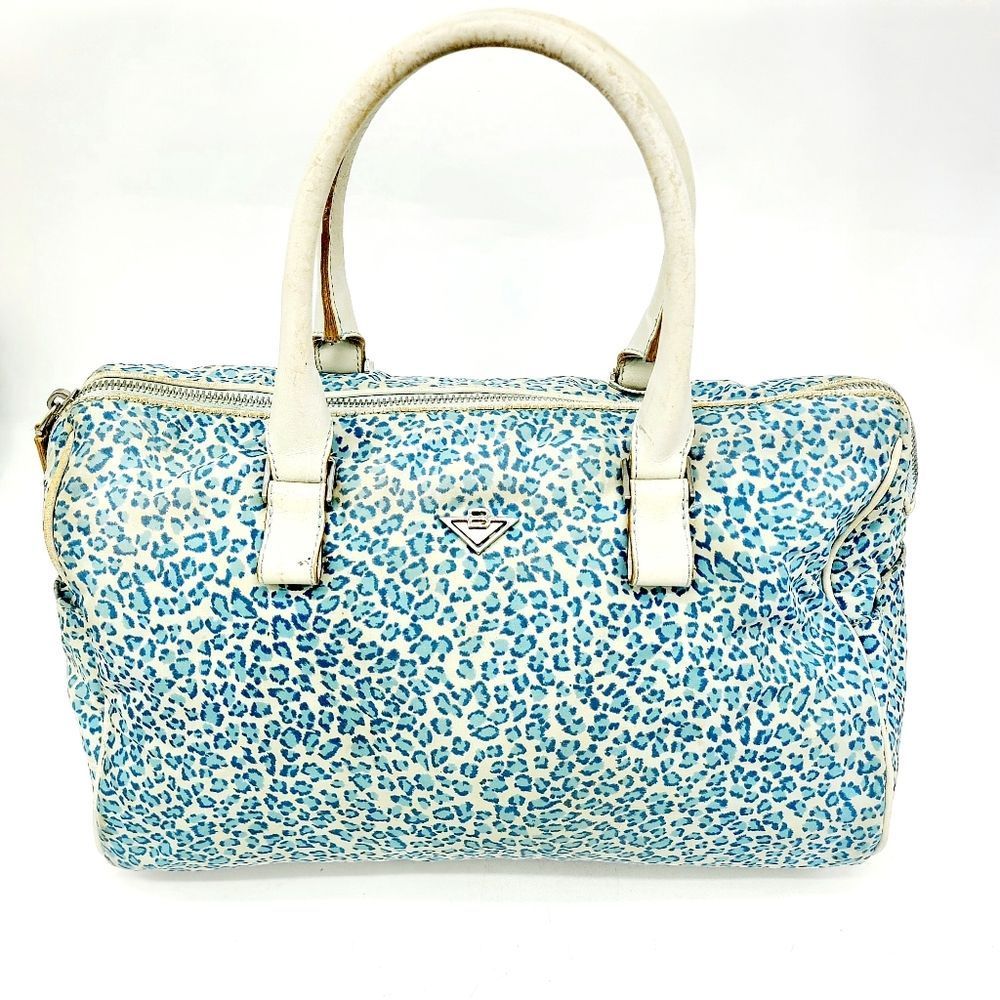 Authentic Bottega Veneta Canvas Leather Bag